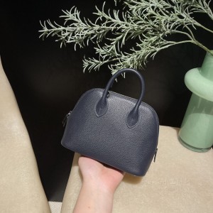 hermes bolide mini 18cm 保龄球 evercolor皮 2Z午夜蓝(爱马仕保龄球尺寸)