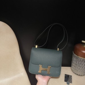 hermes Constance 24cm 康康 空姐包 epsom皮 2Q英国绿