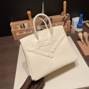 hermes birkin shadow 25cm 幻影包 Nata i2奶油白i2 幻影