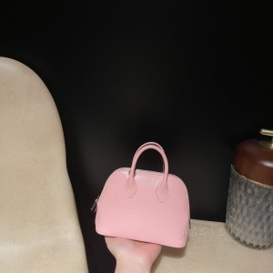 hermes bolide mini 18cm 保龄球 山羊皮Chevre 3Q粉