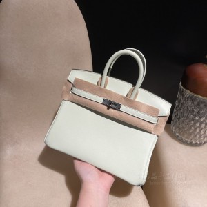 hermes birkin 25cm 铂金包 swift皮 0S气泡绿(爱马仕铂金包开箱视频)