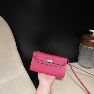 hermes kelly to go epsom皮 L3玫瑰紫 银扣(爱马仕玫瑰紫是什么颜色) 图片