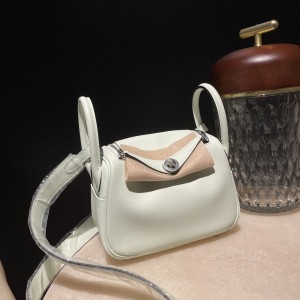 hermes Lindy mini 琳迪 swift皮 0S气泡绿(hermes 琳迪包)