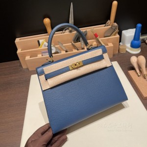 hermes kelly 25cm 凯莉包 epsom皮 S4深邃蓝(hermes凯莉包mini)