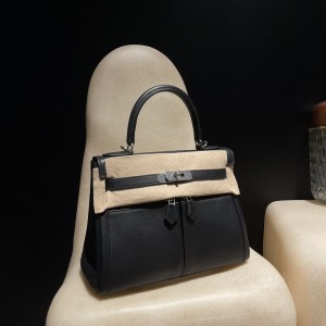 hermes kelly lakis 28cm swift皮 89黑色(hermes kelly bag) 图片