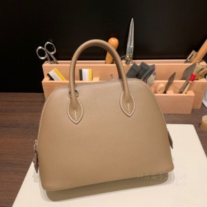 hermes bolide 25cm 保龄球 evercolor皮 18大象灰 银扣(爱马仕保龄球包哪个颜色好)