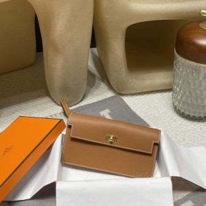 hermes kelly pocket long 长钱包 madame 皮 37金棕 金扣(爱马仕金棕色包) 官网