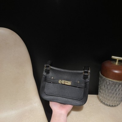 hermes jypsiere mini 23cm 吉普赛 <strong>Swift</strong>皮 89黑色 金扣(爱马仕吉普赛有锁头吗)