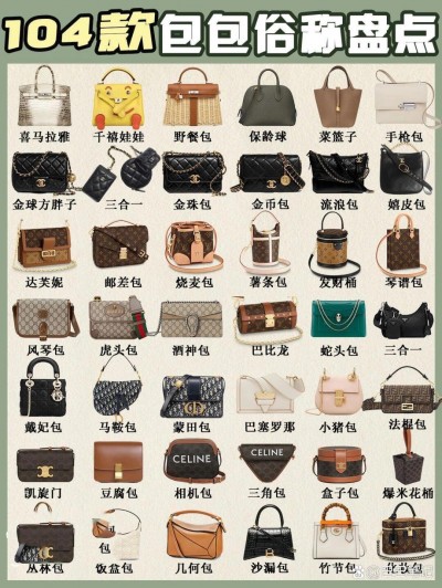104款名牌包包价格大盘点,奢侈品大牌包包款式集合