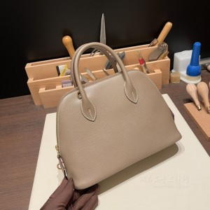 hermes bolide 25cm 保龄球 epsom皮 18大象灰 金