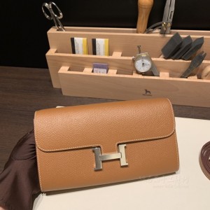 hermes Constance to go epsom皮 37金棕 银扣 尺寸