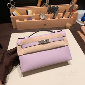 hermes mini kelly Pochette 21cm 一代 swift皮 5H薰衣草紫(爱马仕薰衣草香水) 细节图