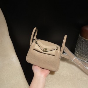 hermes Lindy mini 琳迪 TC Clemence皮 81斑鸠灰