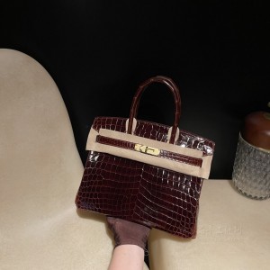 hermes birkin 30cm 铂金包 尼罗鳄鱼皮nilo crocodile shiny亮面 33蜜糖棕 金扣(爱马仕尼罗河鳄鱼皮铂金包)