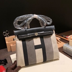 hermes herbag 31cm 帆布包 限量款 89黑色(爱马仕herbag帆布包)