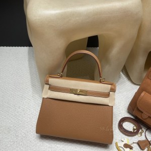 hermes kelly 28cm 凯莉包 togo皮 37金棕色 金扣