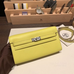 hermes kelly to go 山羊皮Chevre 9R柠檬黄 银扣(爱马仕山羊皮英文) 尺寸