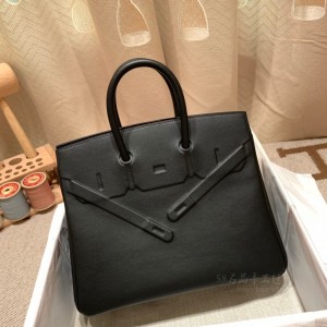 hermes birkin shadow 25cm 幻影包 Noir89黑色 影子包(爱马仕经典黑包)