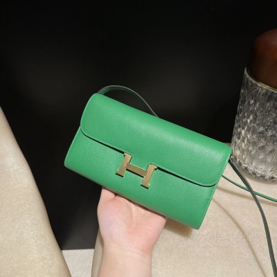 hermes Constance to go <strong>Evercolor</strong>皮 1K竹子绿 尺寸