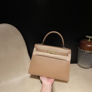 hermes kelly 28cm 凯莉包 epsom皮 0M玛萨拉茶色