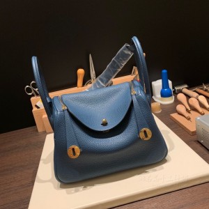 hermes Lindy 26cm 琳迪 TC Clemence皮 S4深邃蓝(爱马仕琳迪迷你的价格)