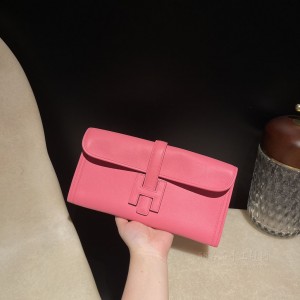 hermes Jige elan Clutch 手拿包 晚宴包 29 swift皮 手拿包 8W唇膏粉(爱马仕手拿包男款) 细节图