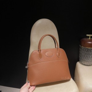 hermes bolide 31cm 保龄球 TC Clemence皮 37金棕 银扣(爱马仕保龄球包怎么样值得买吗)