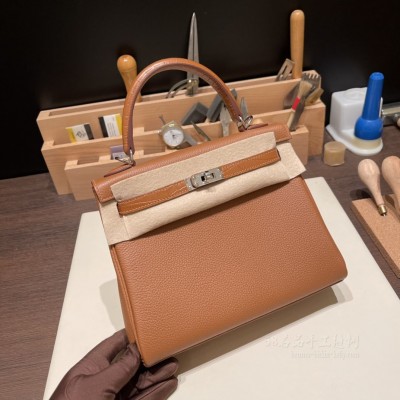 hermes kelly Touch 25凯莉 <strong>togo</strong>皮拼鳄鱼 37金棕银扣(hermes 鳄鱼皮birkin) 图片