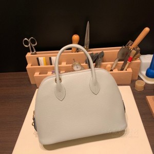 hermes bolide 25cm 保龄球 evercolor皮 海鸥灰 金扣(保龄球包 爱马仕)