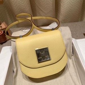 hermes Mosaique 17cm 马赛克包 epsom皮  1Z小鸡黄(hermes paris madeinfrance) 细节图