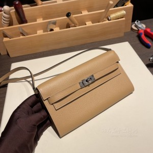 hermes kelly to go epsom皮 0M玛萨拉茶内拼X9锦葵紫 银扣 尺寸