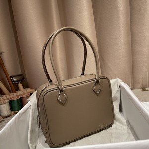 hermes plume mini 18cm 羽毛包 swift皮 Etoupe 18大象灰(爱马仕大象灰包) 图片