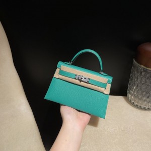 hermes mini kelly 19cm 二代 epsom皮 O6 帝王绿