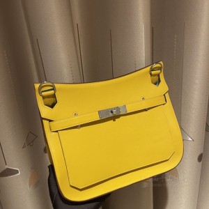 hermes jypsiere 28cm 吉普赛 swift皮 Jaune ambreBlue atoll琥珀黄内拼3P马卡龙蓝 银扣