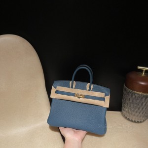 hermes birkin 25cm 铂金包 togo皮 W0博斯普鲁斯绿 金扣