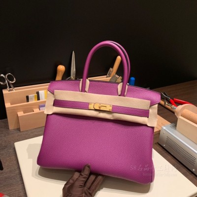 hermes birkin 30cm 铂金包 <strong>togo</strong>皮 富贵紫金扣(爱马仕birkin铂金包)
