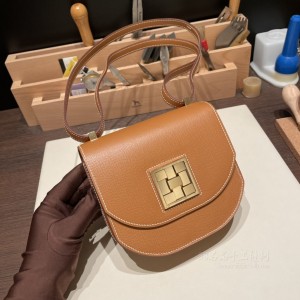 hermes Mosaique 17cm 马赛克包 epsom皮  37金棕 淡金扣 官网