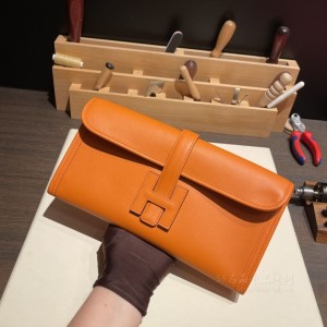 hermes Jige elan Clutch 手拿包 晚宴包 29 swift皮 9J火焰橙(hermes礼盒) 高仿