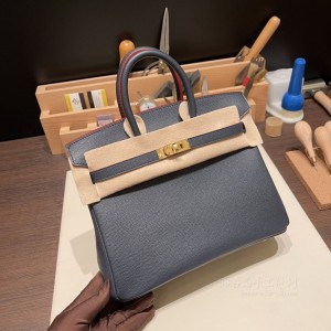 hermes birkin 25cm 铂金包 epsom皮 Blue indigo 靛蓝色(hermes铂金包黑金价格)