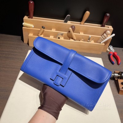 hermes Jige elan Clutch 手拿包 晚宴包 29 <strong>Swift</strong>皮 7T电光蓝(hermes手提包) 图片