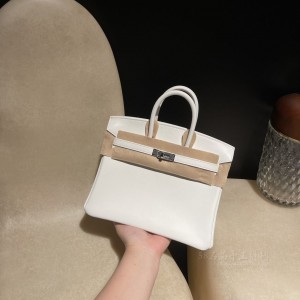 hermes birkin 25cm 铂金包 swift皮 01纯白(hermes铂金包价格)