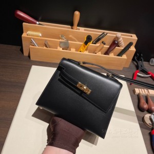 hermes kelly desordre 双面凯莉 box皮 89黑色 金扣(爱马仕凯莉包用的什么皮) 细节图